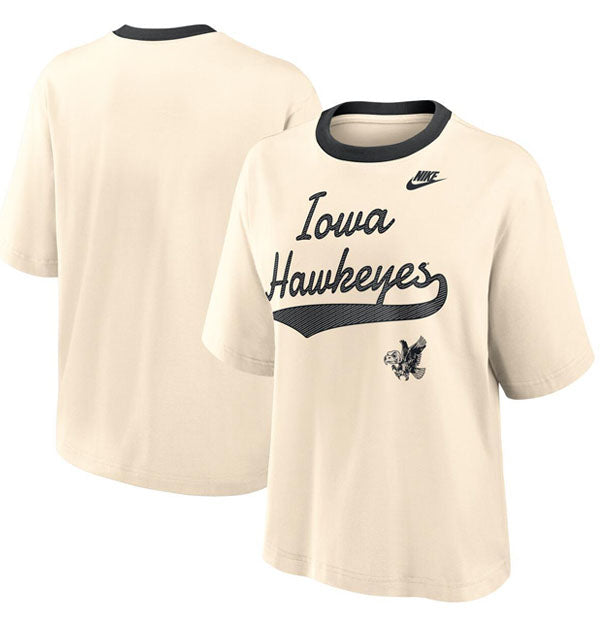 Nike Iowa Hawkeyes Retro Script Ringer T-Shirt