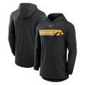 Men's Nike Iowa Hawkeyes Pattern LS Hooded Tee