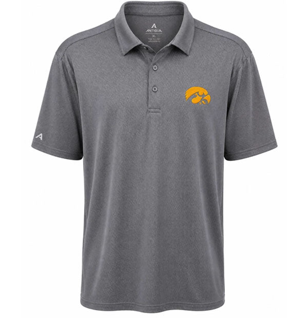 Iowa Hawkeyes Ellipse Polo Carbon Tigerhawk