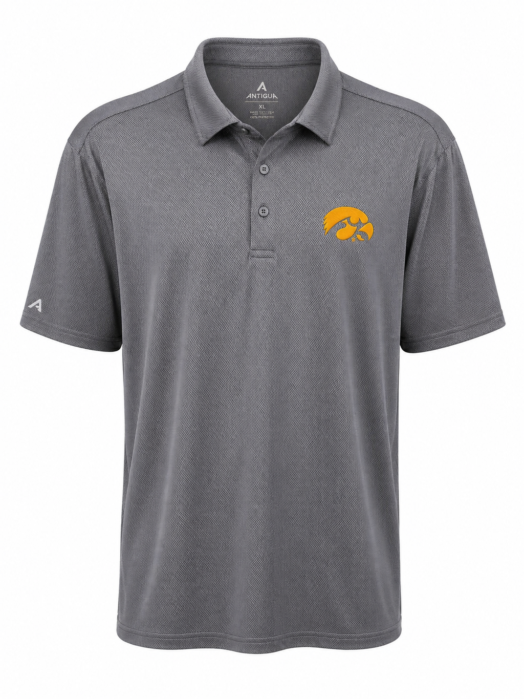Iowa Hawkeyes Ellipse Polo Carbon Tigerhawk