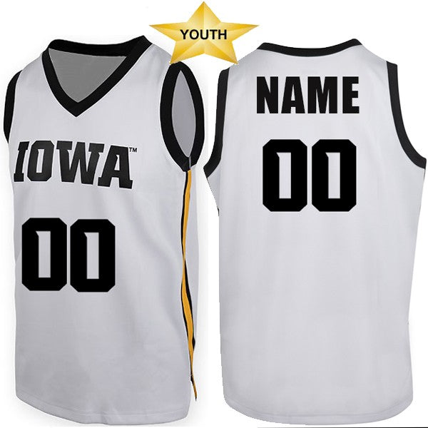 Iowa Hawkeyes Custom Youth Basketball Jersey