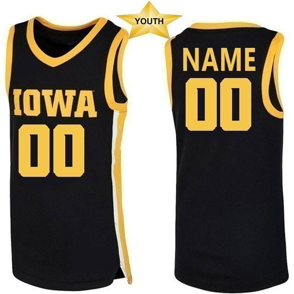 Iowa Hawkeyes Custom Youth Basketball Jersey