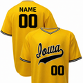 Iowa Hawkeyes Baseball Customized Youth Jersey