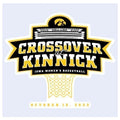 Iowa Hawkeyes Crossover 3" X 5" Decal