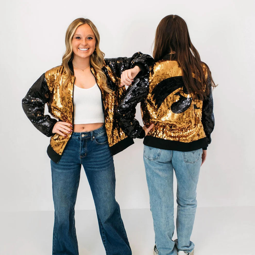 Iowa Hawkeys Tigerhawk Sequin Jacket