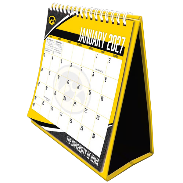 Iowa Hawkeyes 2027 Easel Desk Calendar