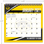 Iowa Hawkeyes 2027 Easel Desk Calendar