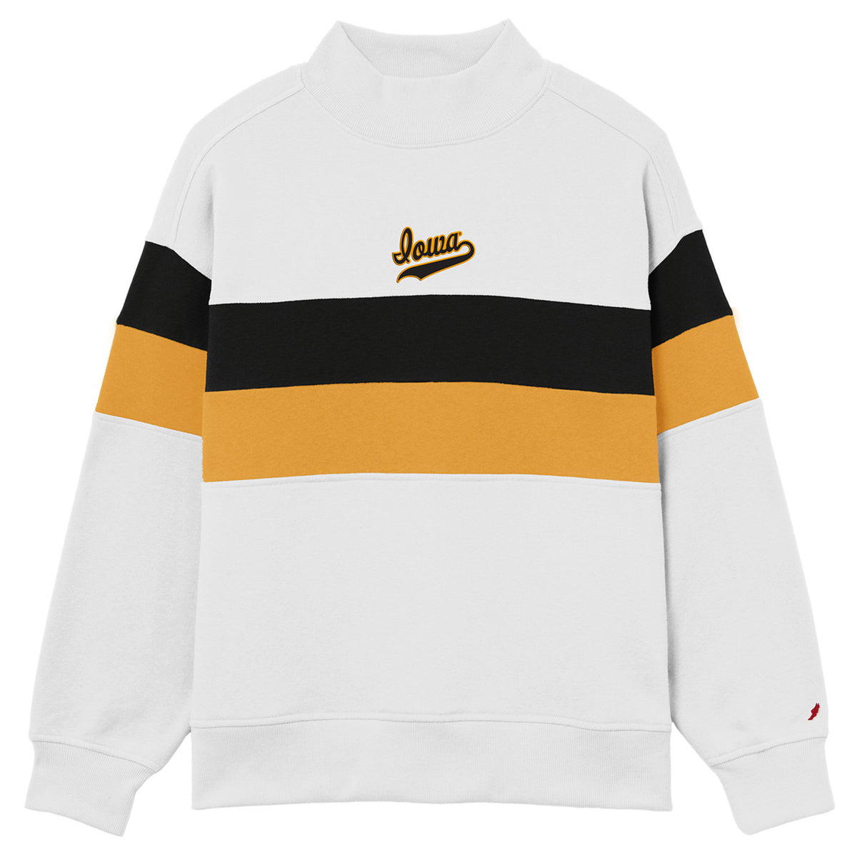 Iowa Hawkeyes Game Day Striped Mock Crew