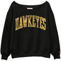 Iowa Hawkeyes Off Shoulder Sweatshirt