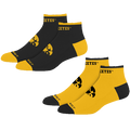 IOWA HAWKEYES FRONT & CENTER 2 PK SOCKS