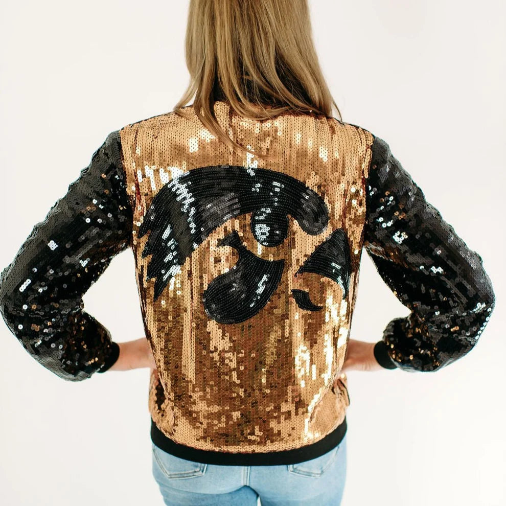Iowa Hawkeys Tigerhawk Sequin Jacket