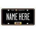 IOWA HAWKEYES PERSONALIZED METAL AUTO TAG