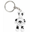 IOWA HAWKEYES COW KEY TAG W/TIGERHAWK