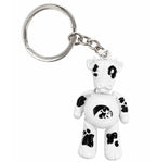 IOWA HAWKEYES COW KEY TAG W/TIGERHAWK