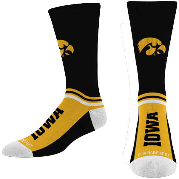 IOWA HAWKEYES YOUTH TEAM SLOPE SOCKS