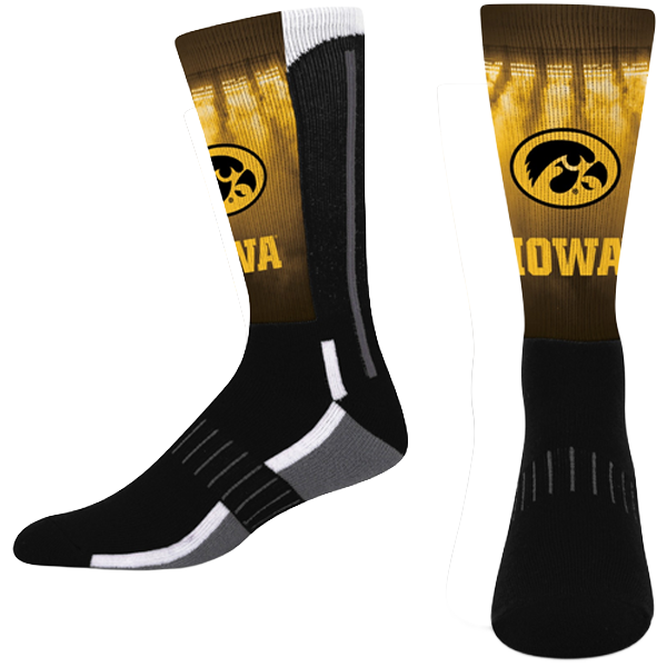IOWA HAWKEYES YOUTH STADIUM SOCKS