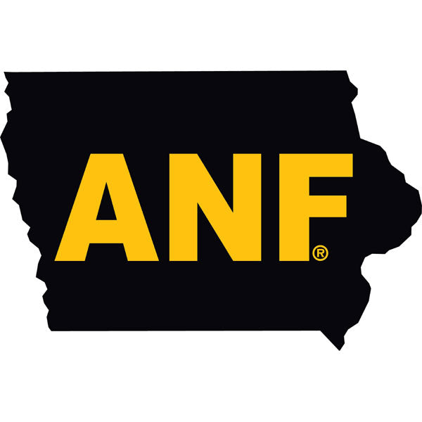 IOWA ANF STATE MAP DECAL 3X2