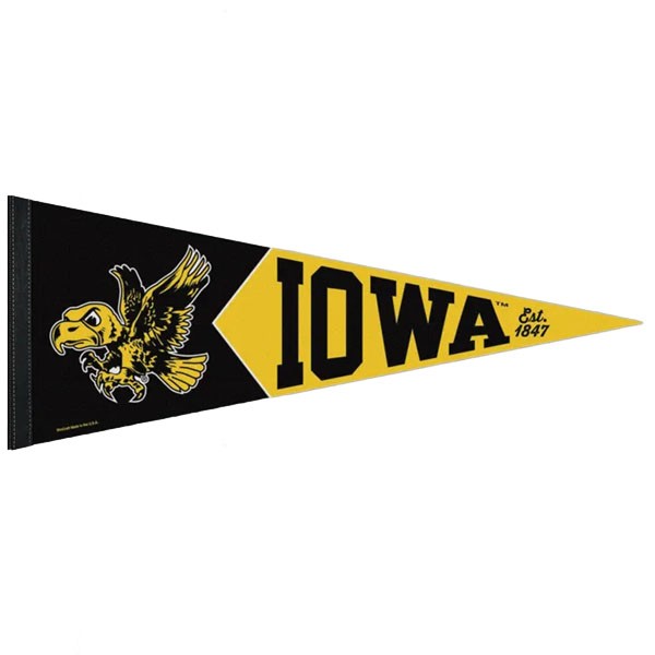 Iowa Hawkeyes Vintage Iowa Pennant