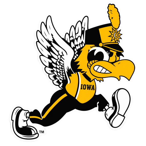 IOWA MARCHING BAND HERKY DECAL