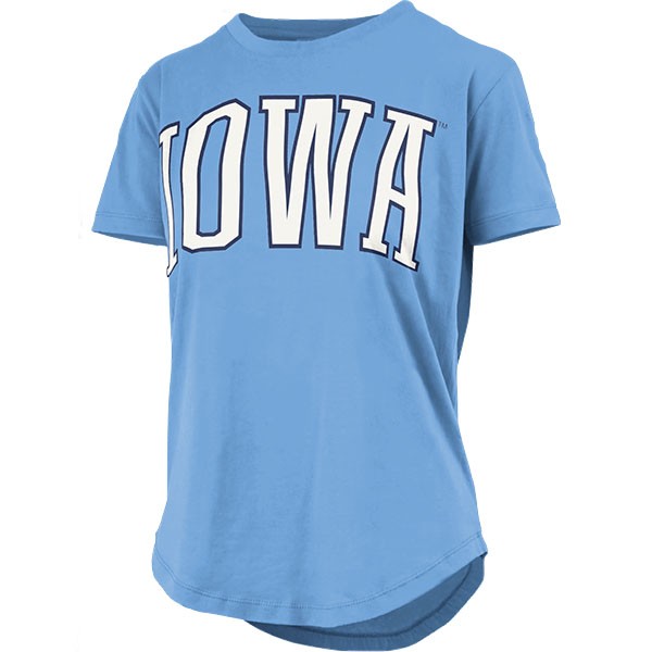 Iowa Hawkeyes Short Sleeve Rounded Bottom Tee
