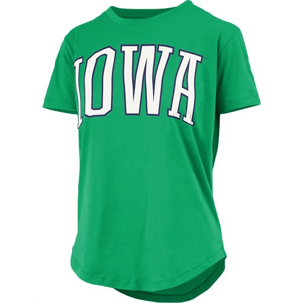 Iowa Hawkeyes Short Sleeve Rounded Bottom Tee