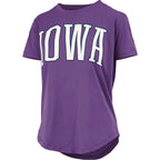 Iowa Hawkeyes Short Sleeve Rounded Bottom Tee