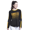 Iowa Hawkeyes Rain Check Mesh Long Sleeve Top