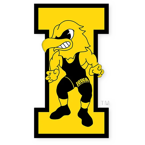 IOWA VINTAGE WRESTLING HERKY DECAL