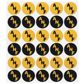 IOWA ANF SETS BLACK AND GOLD STICKER SHEET