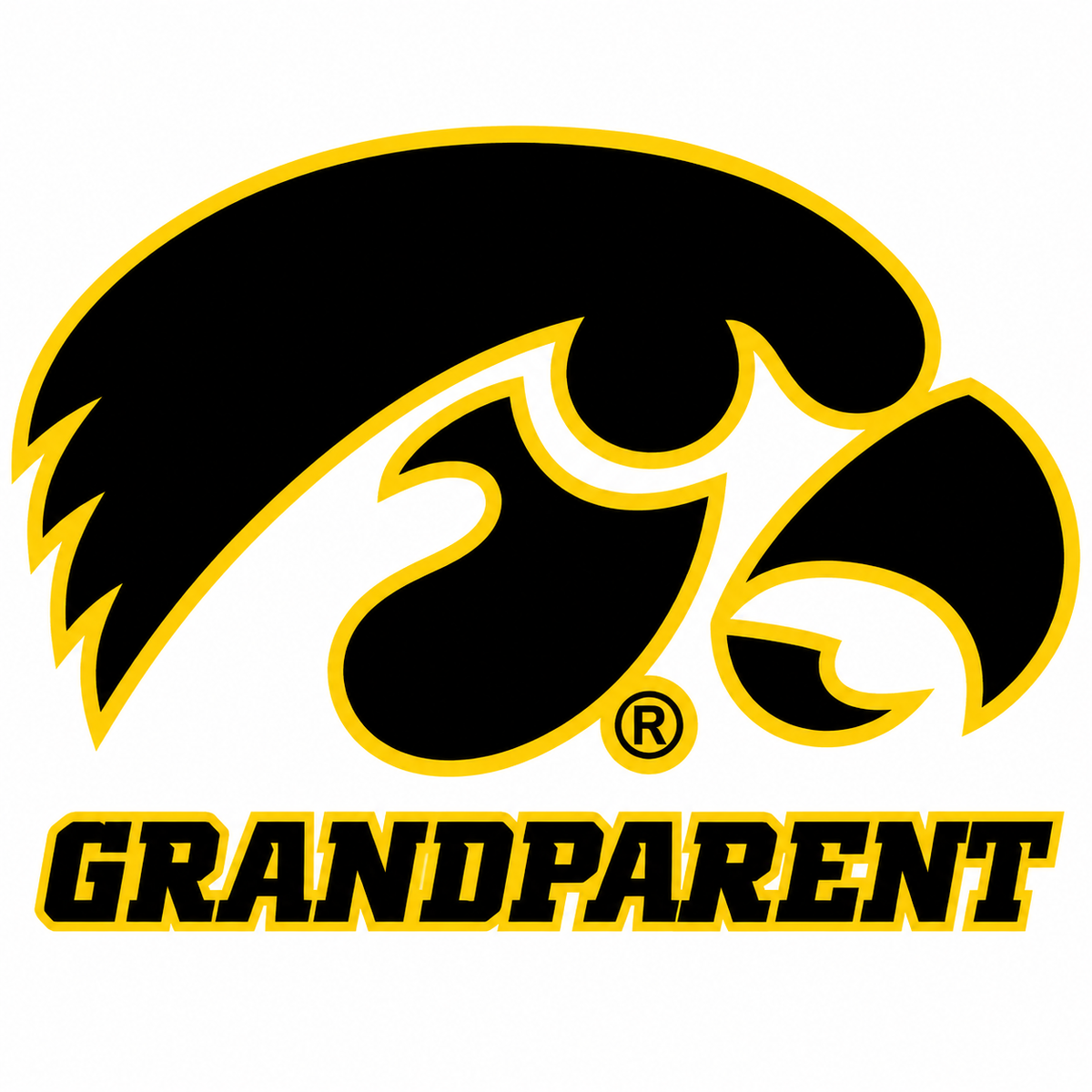 IOWA TIGERHAWK WITH GRANDPARENT DECAL