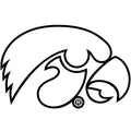 IOWA TIGERHAWK OUTLINE DECAL 6X4