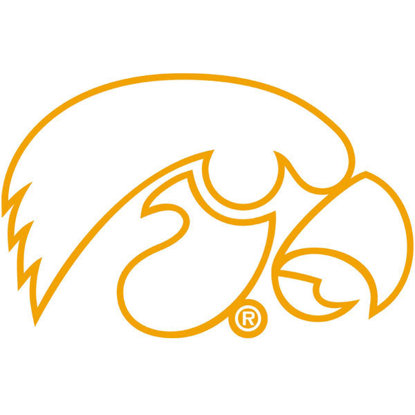 IOWA TIGERHAWK OUTLINE DECAL 6X4