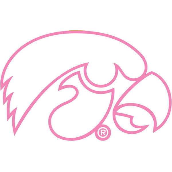 IOWA TIGERHAWK OUTLINE DECAL 8.5X5.5