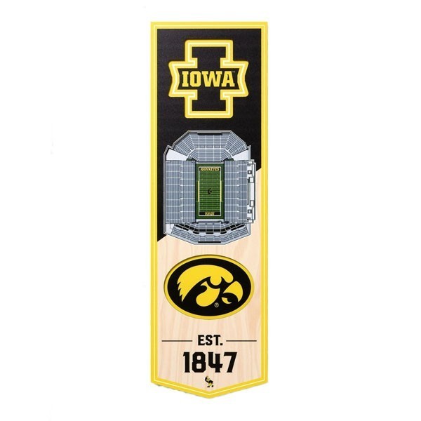 Iowa Hawkeyes 8x32 Stadium Banner