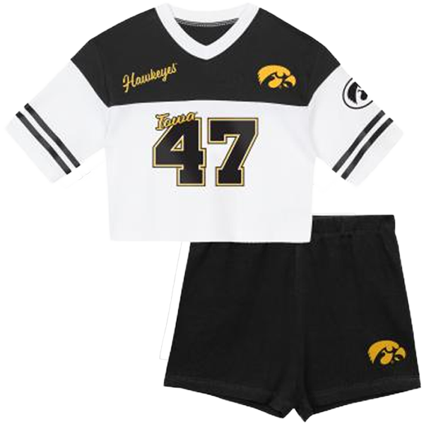 Iowa Hawkeyes Kids 2-Piece Jersey Set