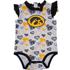 Iowa Hawkeyes Infant Happy Hearts 2PC Creeper Set