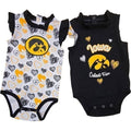 Iowa Hawkeyes Infant Happy Hearts 2PC Creeper Set