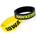IOWA HAWKEYES WIDE BRACELET 2 PK