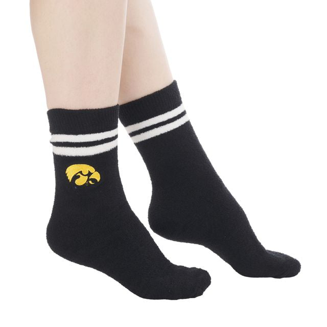 Iowa Hawkeyes Striped Crew Sock