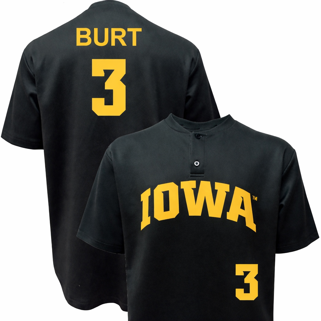 Iowa Hawkeyes Baseball Customized NIL Player Youth Jersey