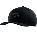 Iowa Hawkeyes Triple Black Swoosh Flex Cap