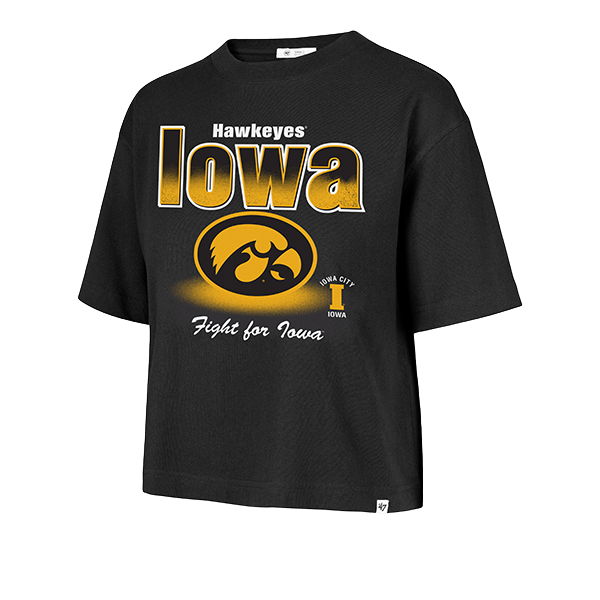 IOWA HAWKEYES WOMEN'S BUILT UP REED CITY TEE