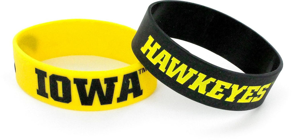 IOWA HAWKEYES WIDE BRACELET 2 PK