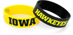 IOWA HAWKEYES WIDE BRACELET 2 PK