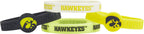Iowa Hawkeyes Silicone Bracelet (4-Pack)