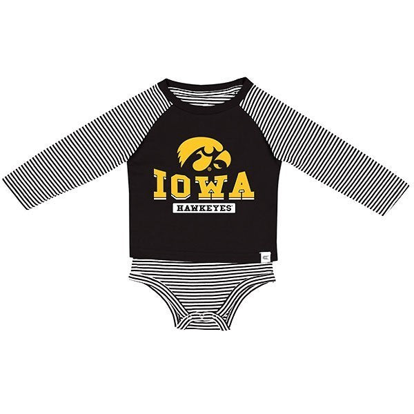 IOWA PAMPOOGAS RAGLAN ONESIE