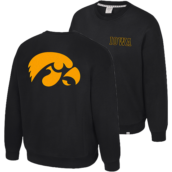 Iowa Hawkeyes Super Rich Vintage Crew