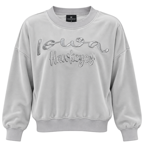 IOWA HAWKEYES Lumon Velour Sweater Crew