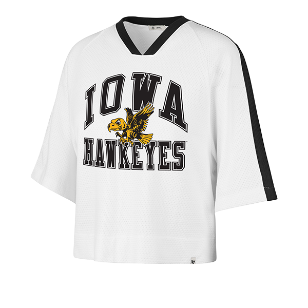 IOWA HAWKEYES WOMEN'S VINTAGE BIG OVERARCH TOP