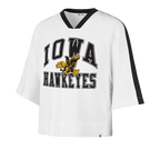 IOWA HAWKEYES WOMEN'S VINTAGE BIG OVERARCH TOP